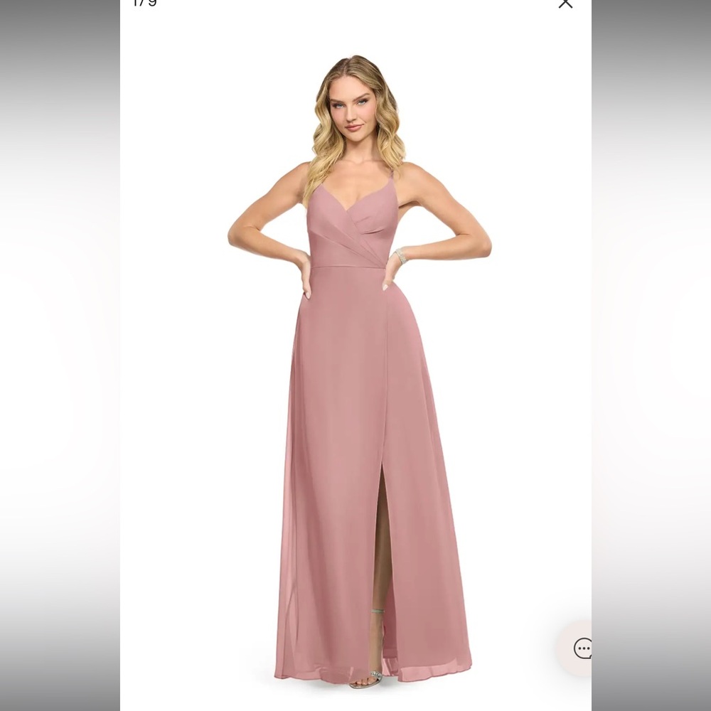 Azazie Davis Dress in Dusty Rose A14 NWT